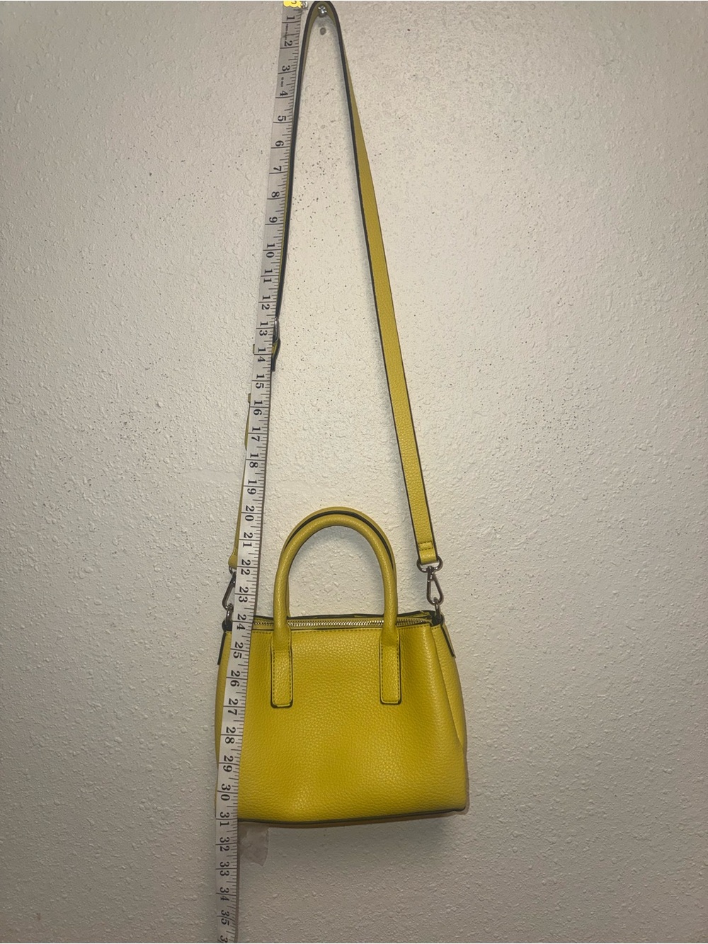 Parfois Yellow Leather crossbody bag with Detachable Strap - Picture 5 of 8